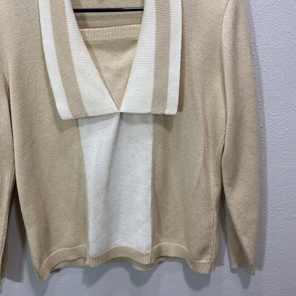 Vivanti vintage sweater tan‎ cream - Picture 4 of 11